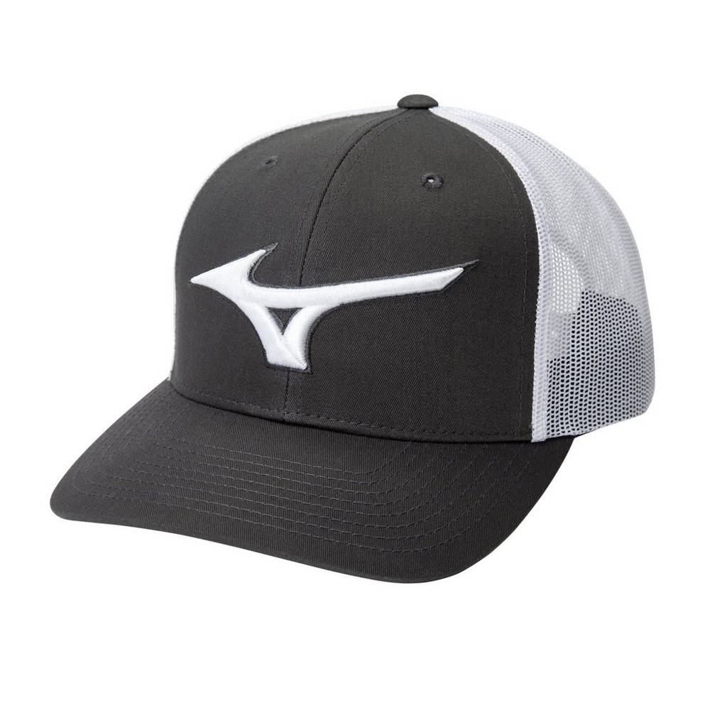 Mizuno Diamond Trucker - Erkek Şapka - Gri/Beyaz Türkiye (GLTJFA-130)